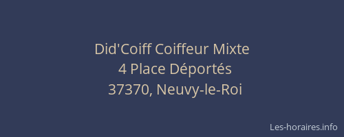 Did'Coiff Coiffeur Mixte