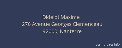 Didelot Maxime