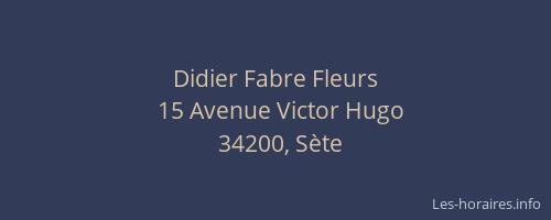 Didier Fabre Fleurs