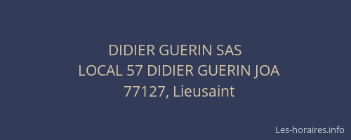 DIDIER GUERIN SAS