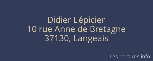 Didier L'épicier