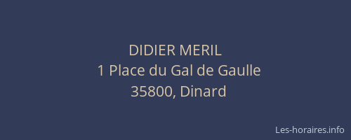 DIDIER MERIL