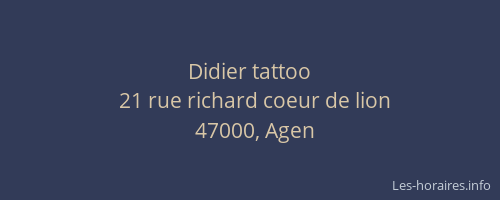 Didier tattoo