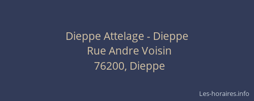 Dieppe Attelage - Dieppe