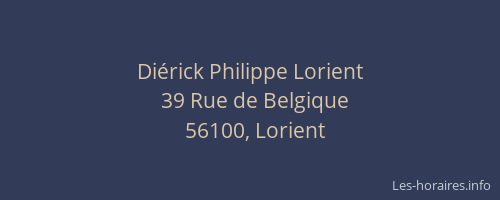 Diérick Philippe Lorient