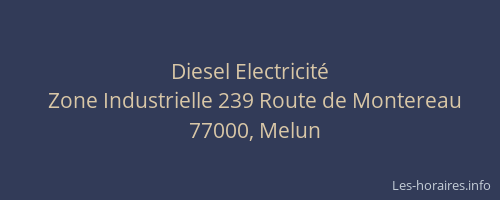 Diesel Electricité