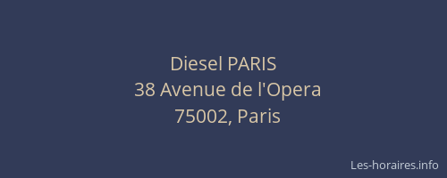 Diesel PARIS