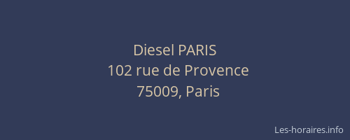 Diesel PARIS