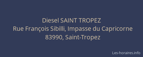 Diesel SAINT TROPEZ