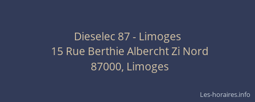 Dieselec 87 - Limoges