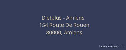 Dietplus - Amiens