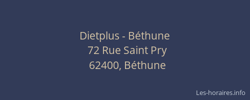 Dietplus - Béthune