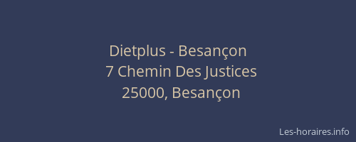 Dietplus - Besançon