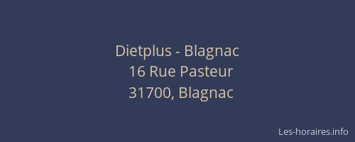 Dietplus - Blagnac