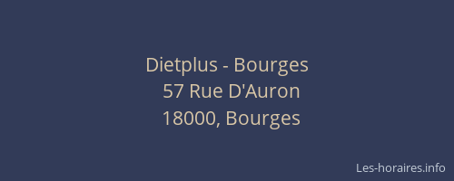 Dietplus - Bourges