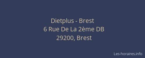 Dietplus - Brest