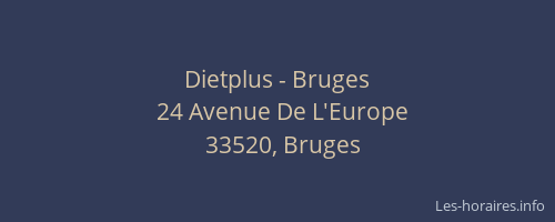 Dietplus - Bruges