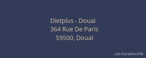 Dietplus - Douai