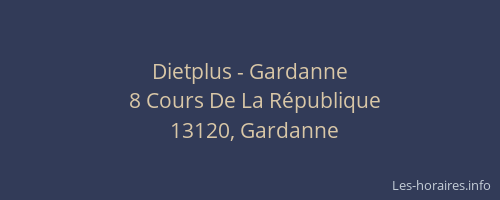 Dietplus - Gardanne