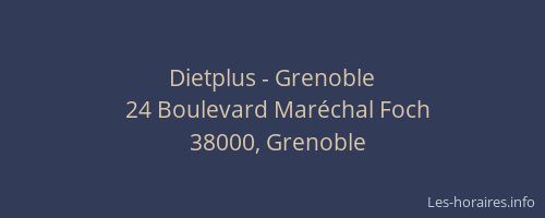 Dietplus - Grenoble