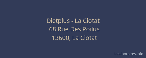 Dietplus - La Ciotat