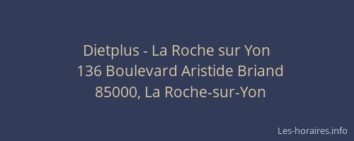 Dietplus - La Roche sur Yon