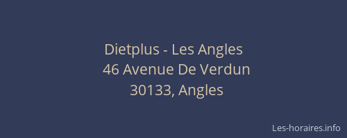 Dietplus - Les Angles