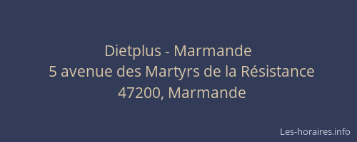 Dietplus - Marmande