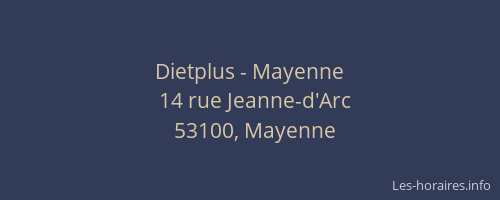 Dietplus - Mayenne