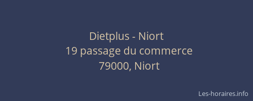 Dietplus - Niort