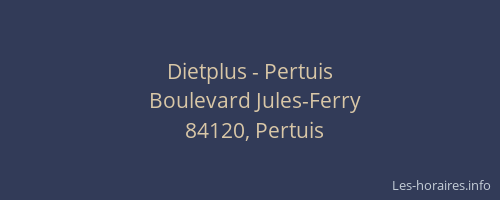 Dietplus - Pertuis