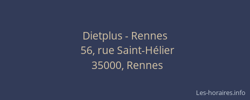 Dietplus - Rennes