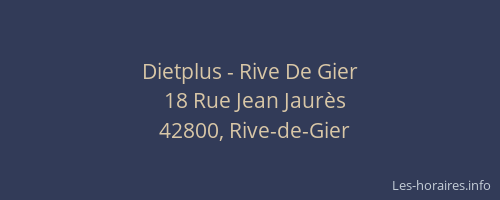 Dietplus - Rive De Gier