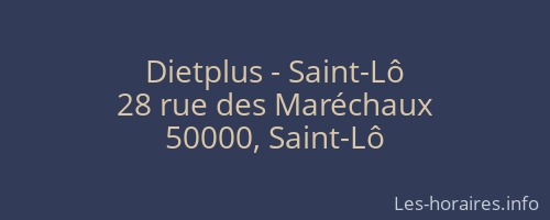 Dietplus - Saint-Lô