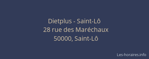 Dietplus - Saint-L&ocirc;
