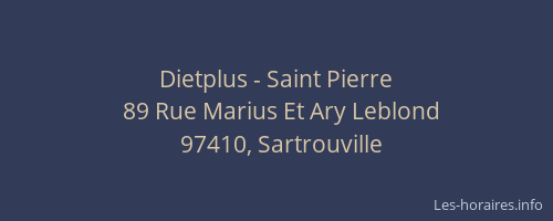 Dietplus - Saint Pierre