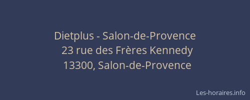 Dietplus - Salon-de-Provence