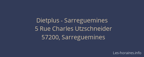 Dietplus - Sarreguemines