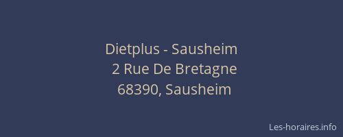 Dietplus - Sausheim