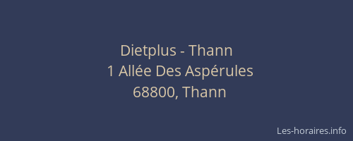 Dietplus - Thann