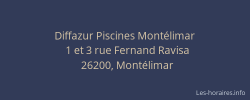 Diffazur Piscines Montélimar
