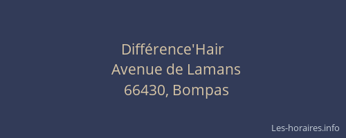 Diff&eacute;rence'Hair