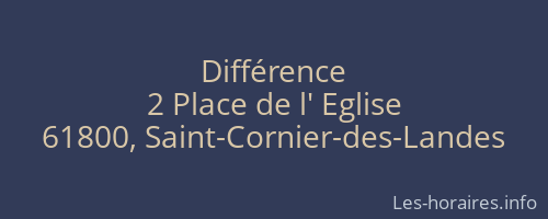 Différence