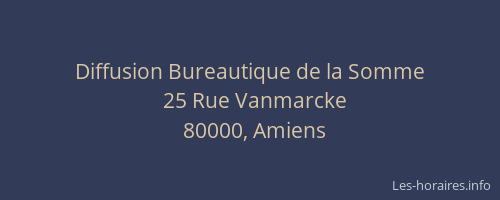 Diffusion Bureautique de la Somme