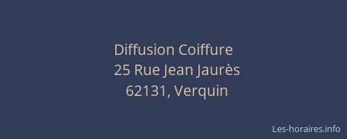 Diffusion Coiffure