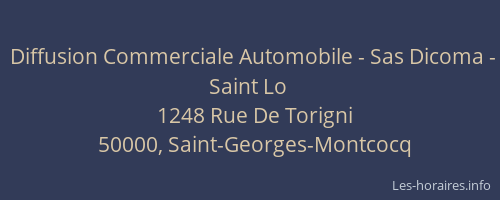 Diffusion Commerciale Automobile - Sas Dicoma - Saint Lo