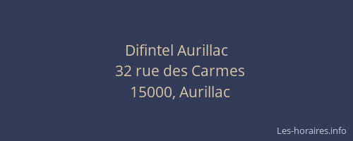 Difintel Aurillac