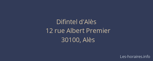 Difintel d'Alès