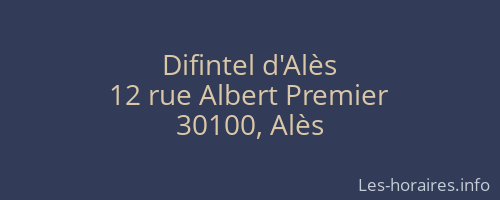 Difintel d'Alès