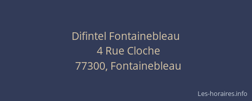 Difintel Fontainebleau